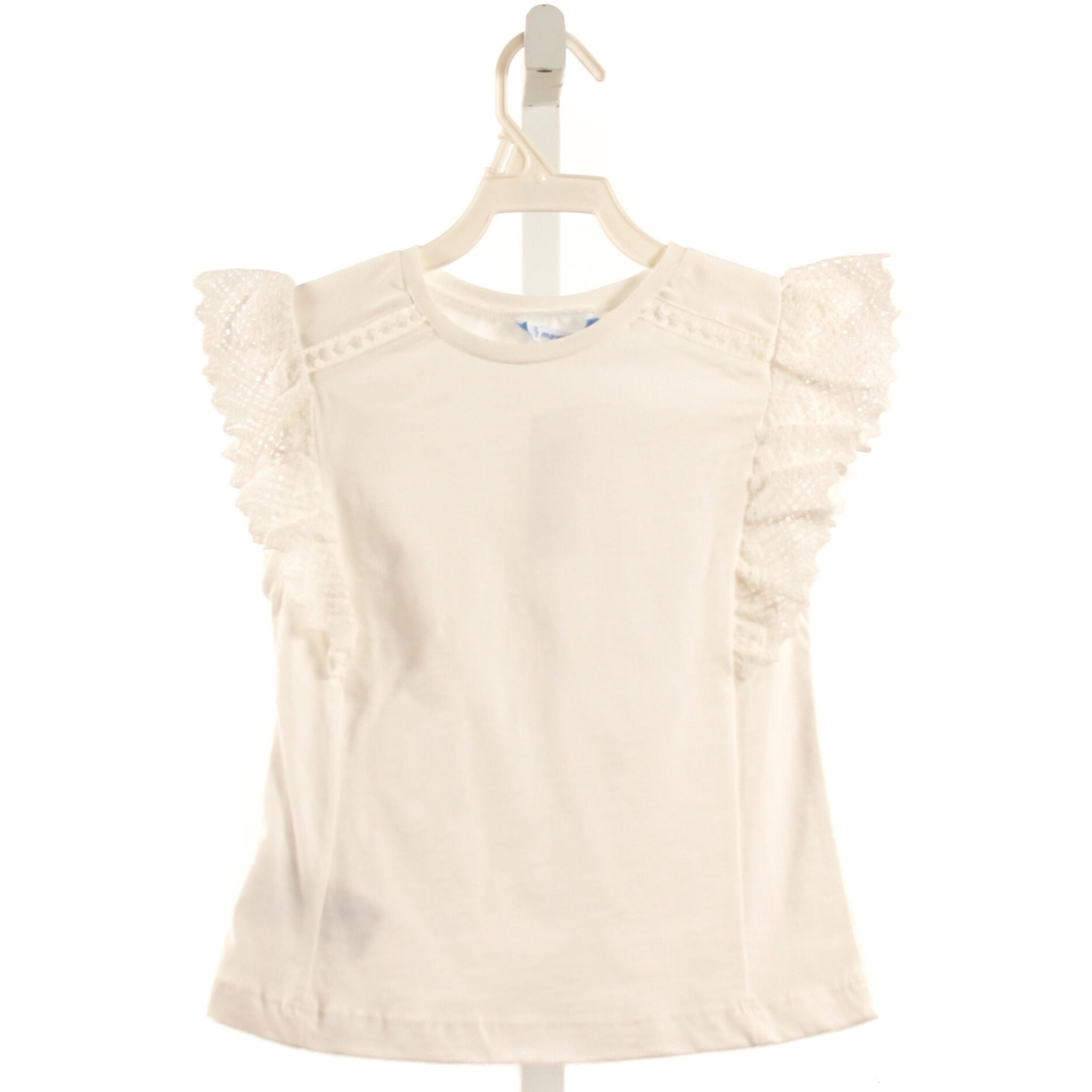 MAYORAL WHITE SLEEVELESS SHIRT