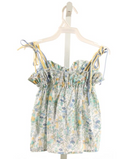 BELLA BLISS LT BLUE FLORAL SLEEVELESS SHIRT