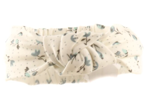 MORI LT BLUE FLORAL HEADBAND