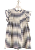 CREAMIE BLUE KNIT STRIPED DRESS